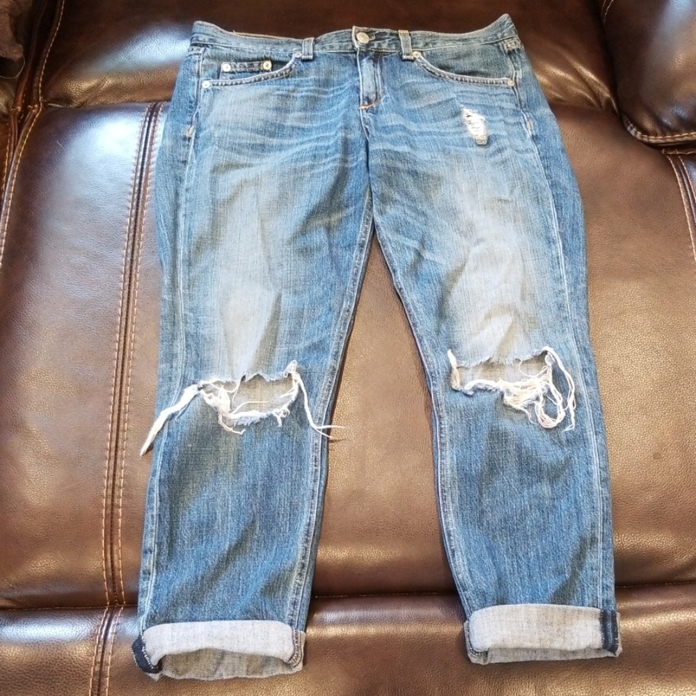 Rag & Bone Distressed Boyfriend Jeans Size 27